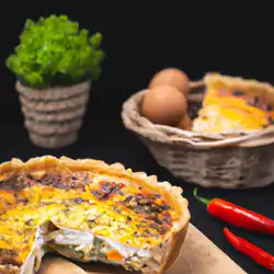 Une image de Quiche poivron-crème : la recette facile et savoureuse ! - image générée par IA (DALL-E)