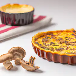 Une image de Quiche Champignon de Paris: Recette Traditionnelle Française - image générée par IA (DALL-E)