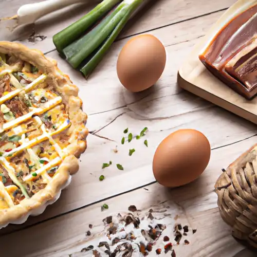 Une image de Quiche de la Loire au chèvre, lardons et poireaux