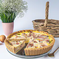 Une image de Quiche de Printemps à la Provençale - image générée par IA (DALL-E)